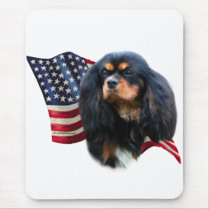 Tapis De Souris Drapeau Cavalier King Charles Spaniel