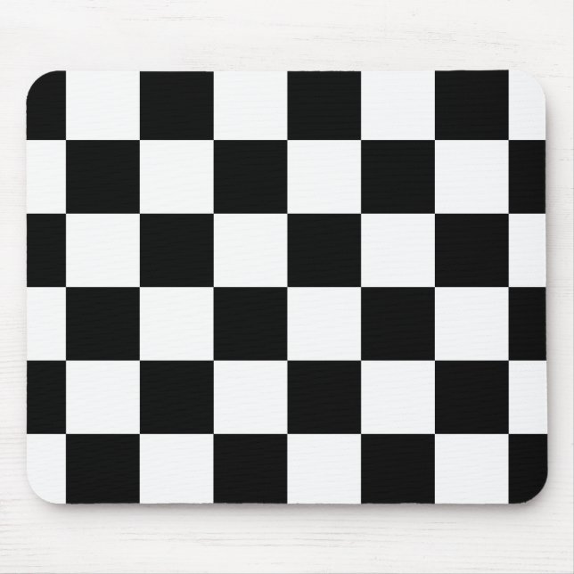 Tapis De Souris Drapeau Checkered quadrillé d'emballage (Devant)