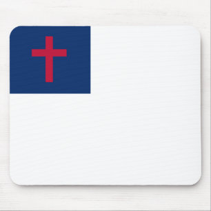 Tapis De Souris Drapeau chrétien Mousepad