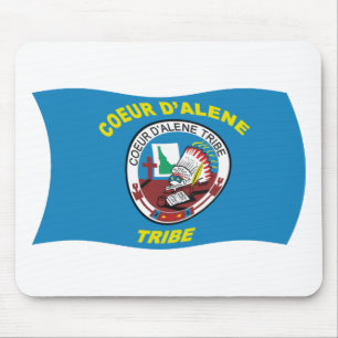 Tapis De Souris Drapeau Coeur d'Alene Mousepad