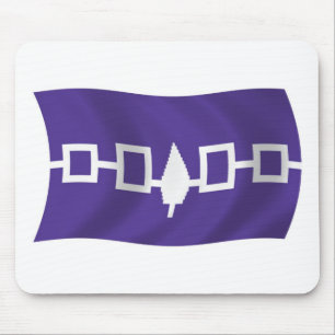Tapis De Souris Drapeau confédératif iroquois Mousepad