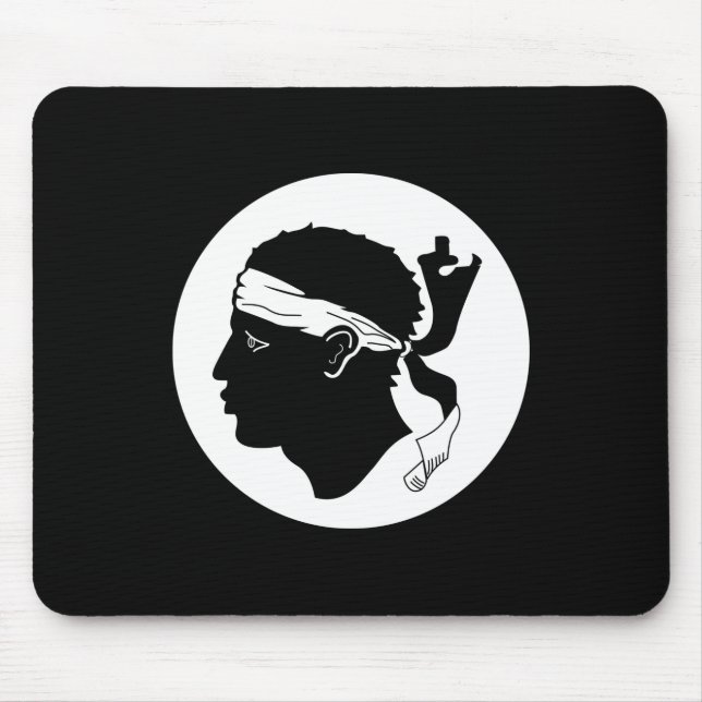 Tapis De Souris Drapeau corse Mousepad (Devant)