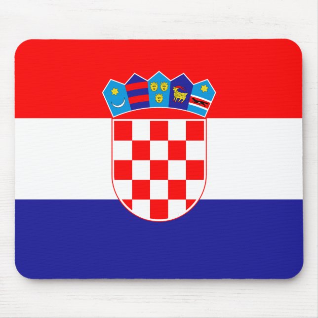 Tapis De Souris Drapeau croate patriotique (Devant)