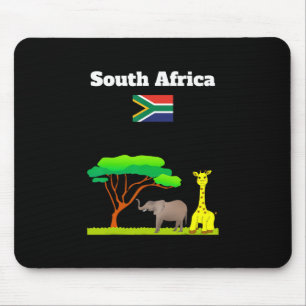 Tapis De Souris Drapeau d'Afrique du Sud Souvenir de vacances Amat