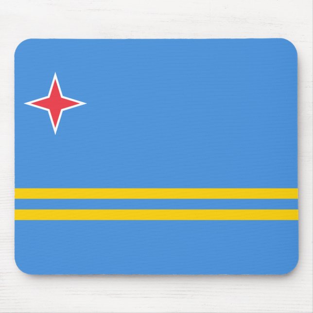 Tapis De Souris Drapeau d'Aruba (Devant)