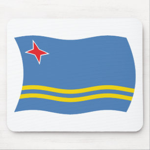 Tapis de souris Drapeau d'Aruba