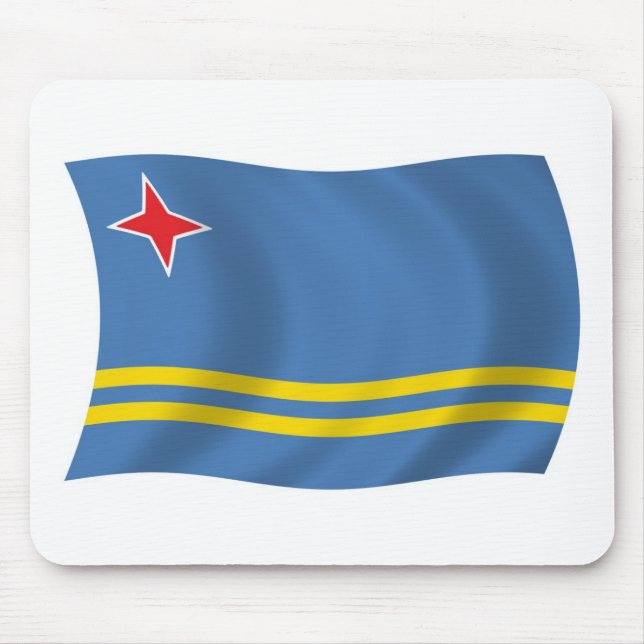 Tapis de souris Drapeau d'Aruba (Devant)