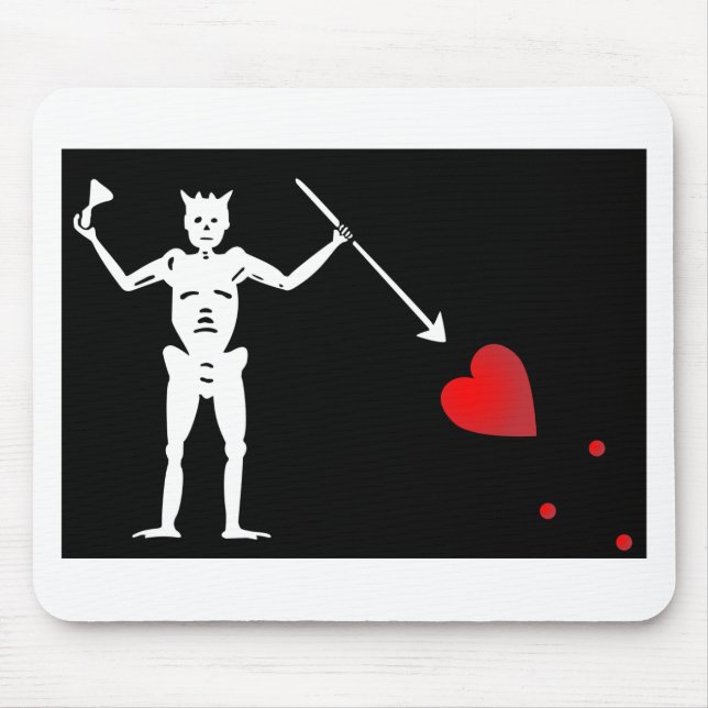 Tapis De Souris Drapeau de BlackBeards (Edouard enseignent) (Devant)