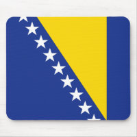 Drapeau de Bosnie-Herzégovine Mousepad