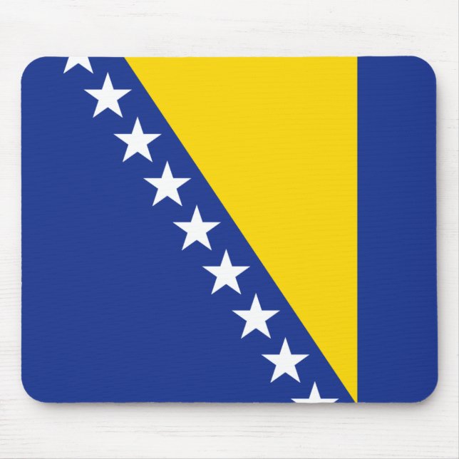 Tapis De Souris Drapeau de Bosnie-Herzégovine Mousepad (Devant)