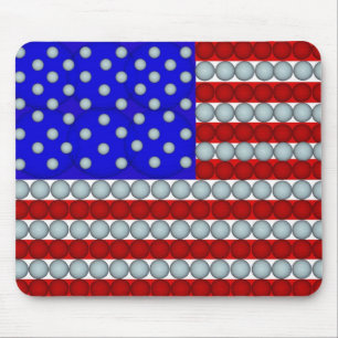 Tapis De Souris Drapeau de boules de golf