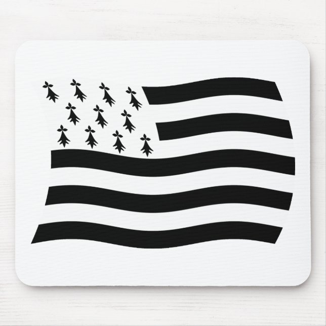 Tapis de souris Drapeau de Bretagne (Devant)