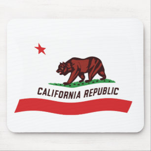 Tapis de souris Drapeau de Californie