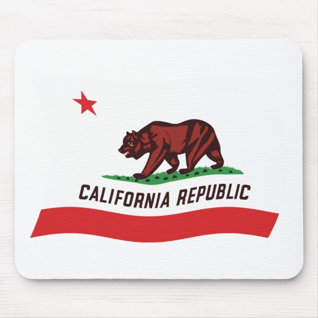 Tapis de souris Drapeau de Californie (Devant)