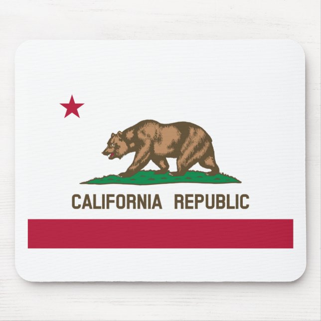 Tapis De Souris Drapeau de Californie (Devant)