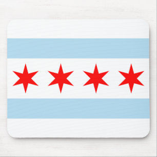 Tapis De Souris Drapeau de Chicago