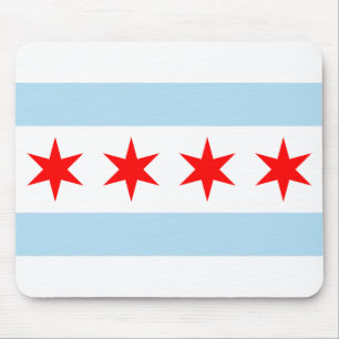Tapis De Souris Drapeau de Chicago, Illinois
