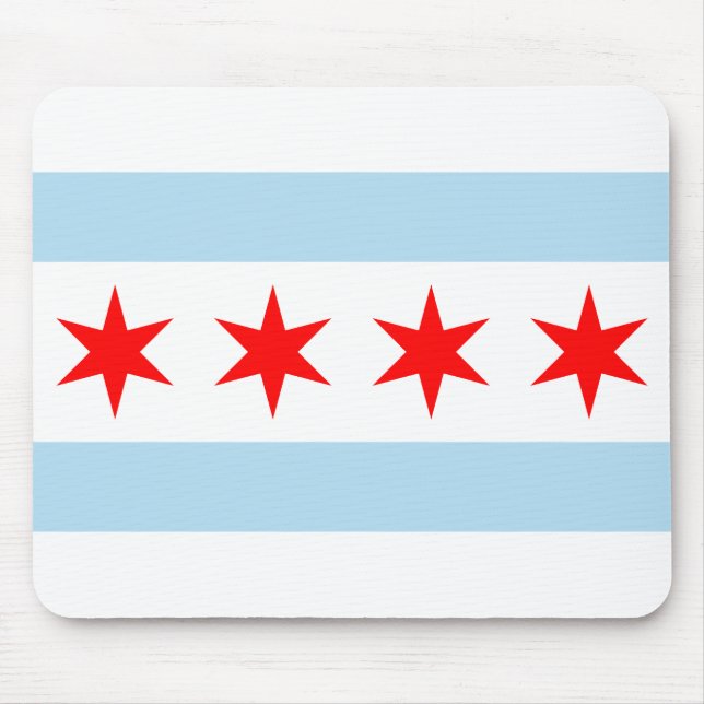 Tapis De Souris Drapeau de Chicago, Illinois (Devant)