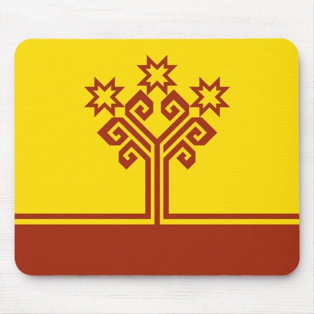 Tapis De Souris Drapeau de Chuvashia (Devant)