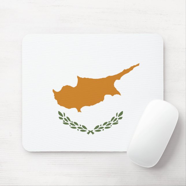 Tapis De Souris Drapeau de Chypre (Avec souris)