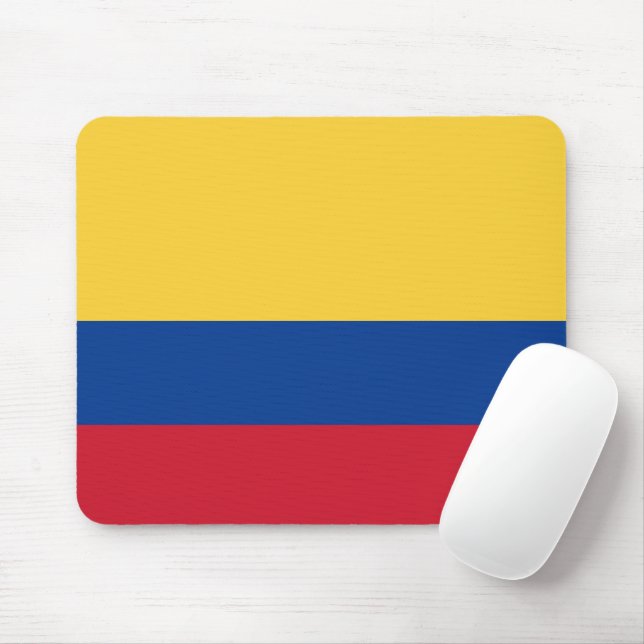 Tapis De Souris Drapeau de Colombie (Avec souris)