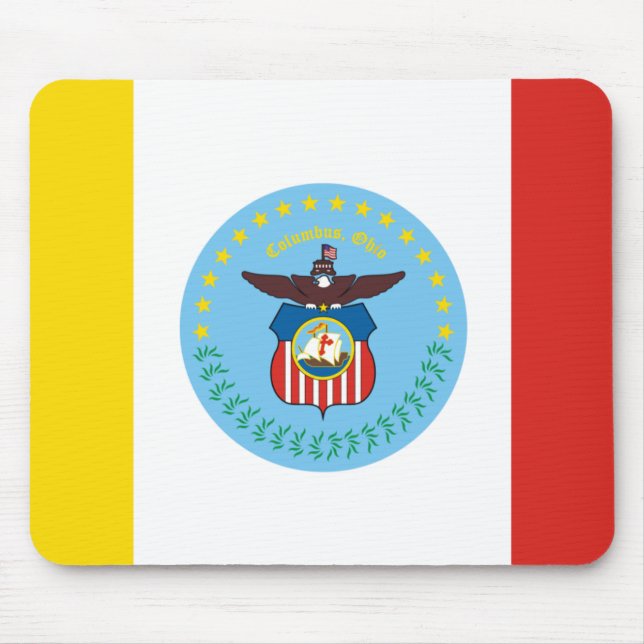 Tapis De Souris Drapeau de Columbus, Ohio (Devant)