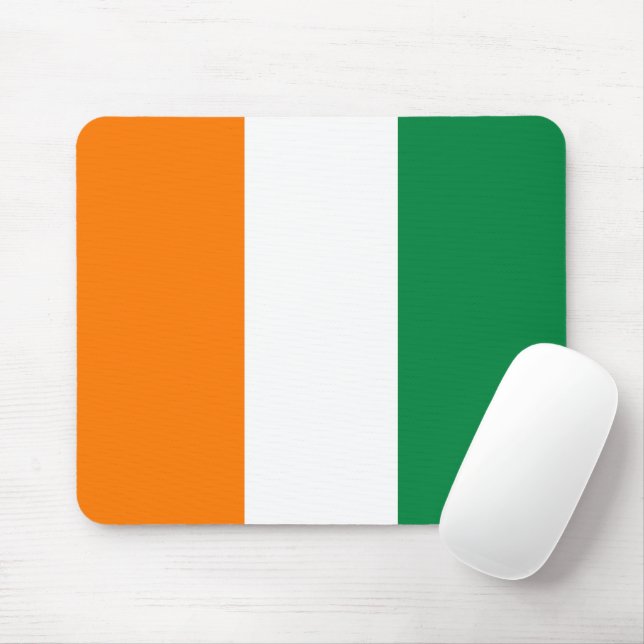 Tapis De Souris Drapeau de Côte d'Ivoire (Avec souris)