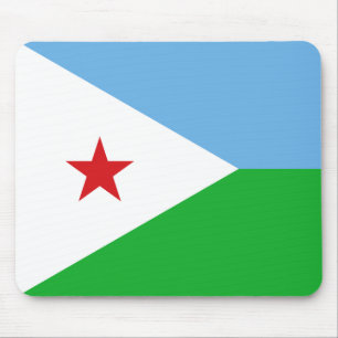 Tapis De Souris Drapeau de Djibouti