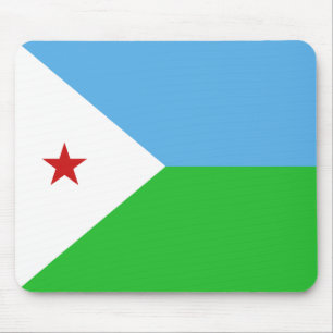 Tapis De Souris Drapeau de Djibouti Mousepad