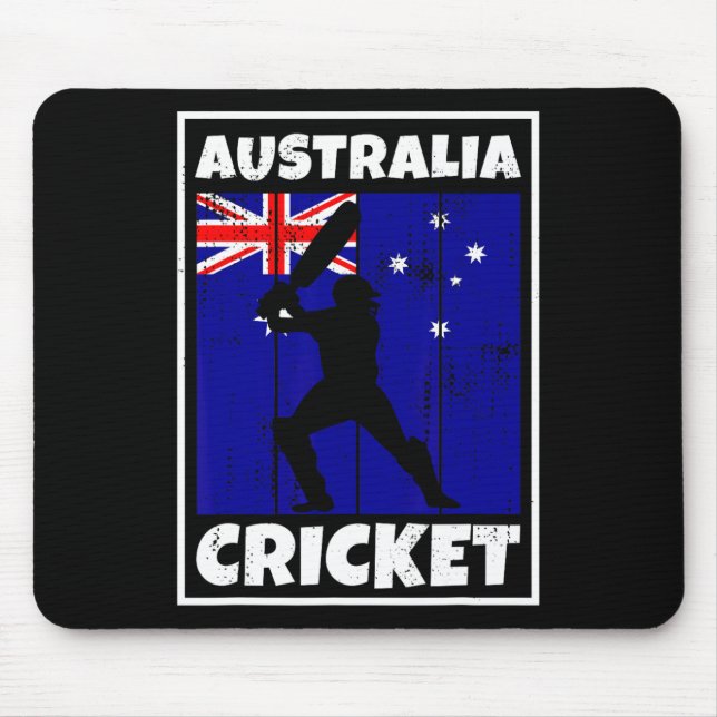 Tapis De Souris Drapeau de fan de cricket australien d'Australie C (Devant)