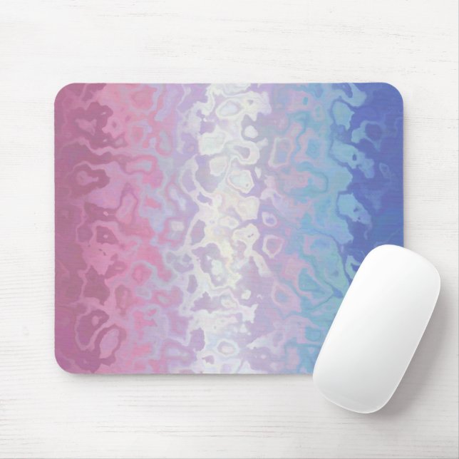 Tapis De Souris Drapeau de fierté Bigender Tripant Ondulant Groovy (Avec souris)