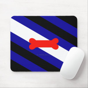 Tapis De Souris Drapeau de fierté de jeu de chiots de SlipperyJoe