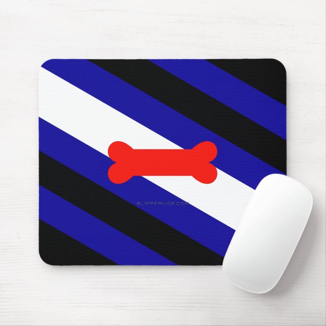 Tapis De Souris Drapeau de fierté de jeu de chiots de SlipperyJoe  (Avec souris)