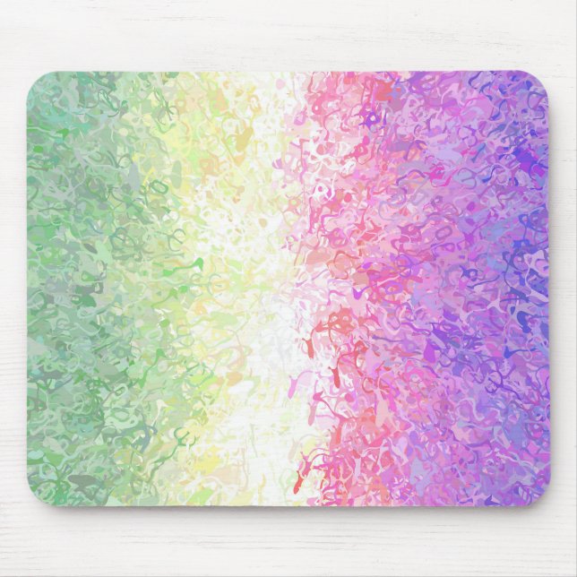 Tapis De Souris Drapeau de Fierté Genderdoe Abstrait Boho Trippy (Devant)