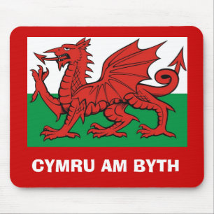 Tapis De Souris Drapeau de Gallois, "byth de Cymru AM",    le