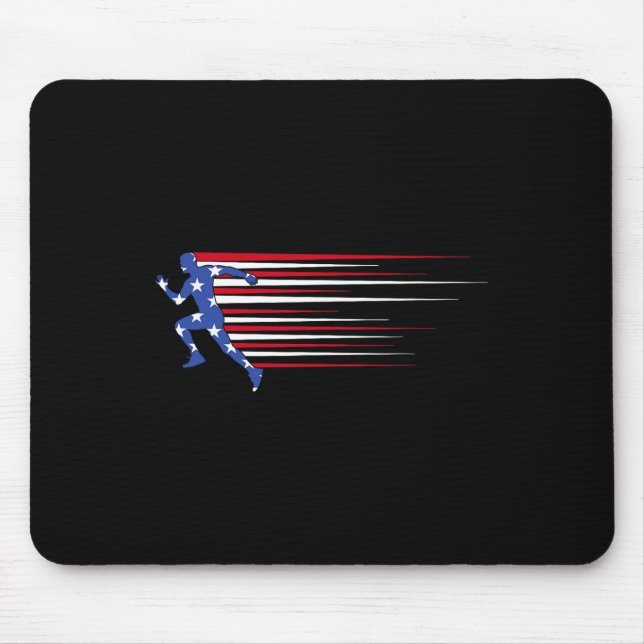 Tapis De Souris Drapeau de gorille ‘merica Lunettes de soleil drôl (Devant)
