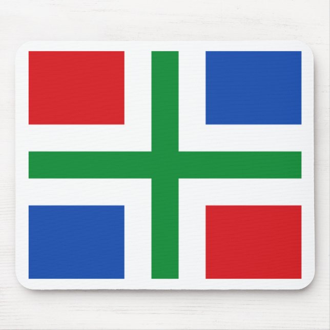 Tapis De Souris Drapeau de Groningen (province) (Devant)