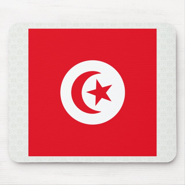 Tapis De Souris Drapeau de haute qualité de la Tunisie (Devant)