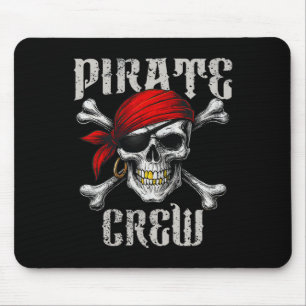 Tapis De Souris Drapeau De Jolly roger De L'Équipage Pirate Et Tra