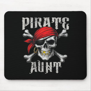 Tapis De Souris Drapeau De Jolly roger De Tante Pirate Et Traverse