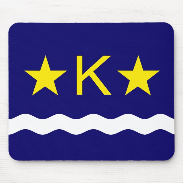 Tapis De Souris Drapeau de Kinshasa, Congo Souris (Devant)
