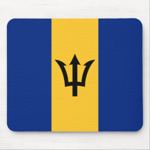 Tapis De Souris Drapeau de la Barbade patriotique