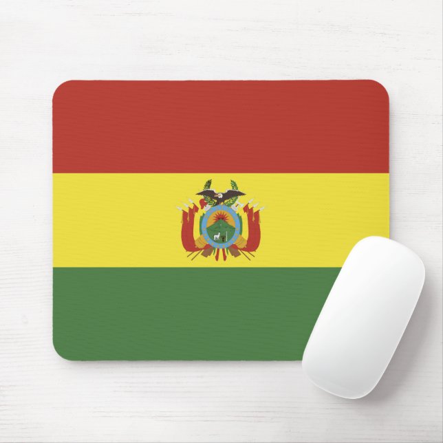Tapis De Souris Drapeau de la Bolivie (Avec souris)