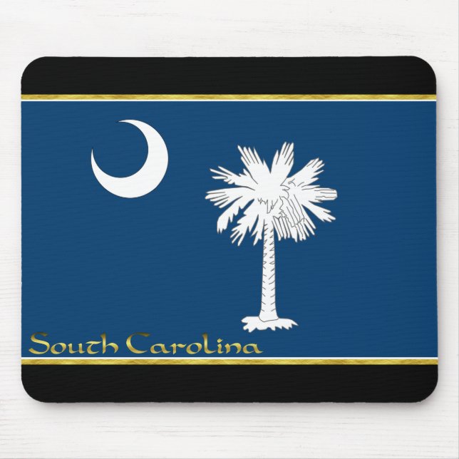 Tapis De Souris Drapeau de la Caroline du Sud (Devant)
