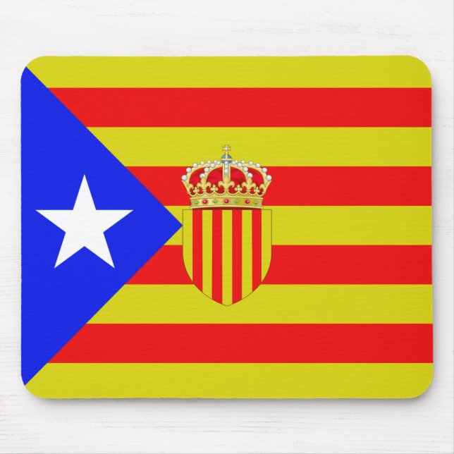 Tapis De Souris Drapeau de la Catalogne (Devant)