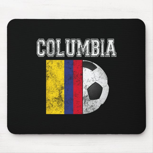 Tapis De Souris Drapeau de la Colombie - Football  (Devant)