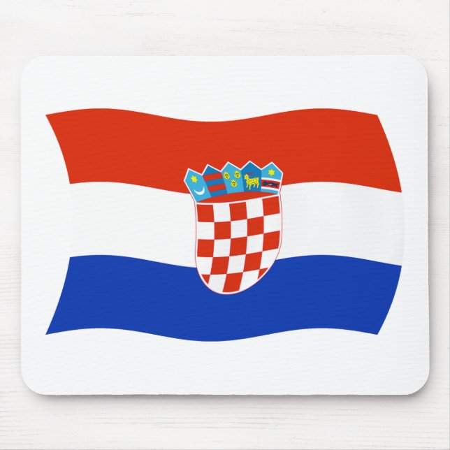 Tapis de souris Drapeau de la Croatie (Devant)