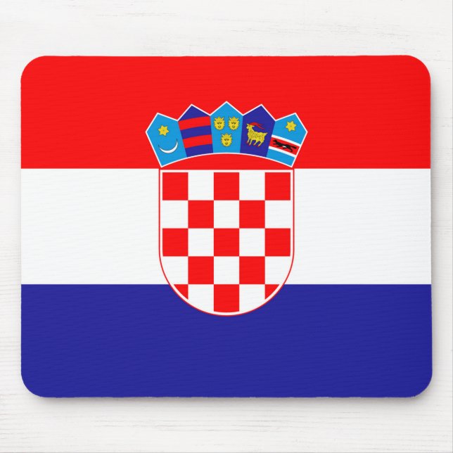 Tapis De Souris Drapeau de la Croatie (Devant)