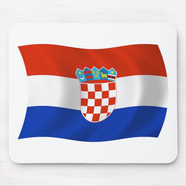 Tapis de souris Drapeau de la Croatie (Devant)