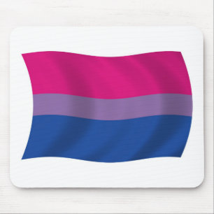 Tapis de souris Drapeau de la fierté bisexuelle